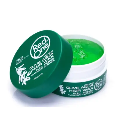 Red One Hair Styling Aqua Hair Gel Wax Olive 150ml - 1